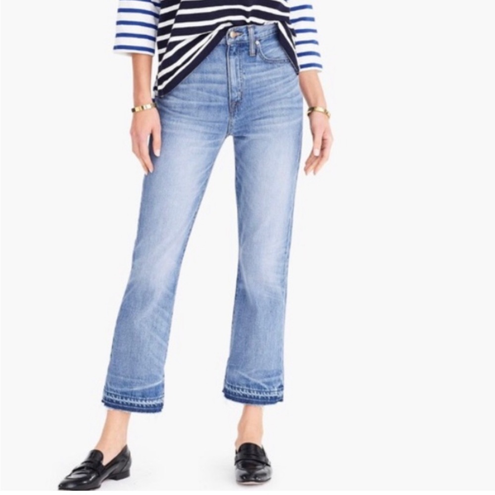 J.Crew Point Sur 11” Kickout Crop Jeans Size 26